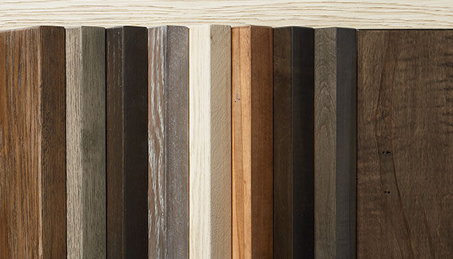 wood finish samples
