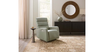 Hudson Leather Track Arm Zero Gravity Power Wall Recliner