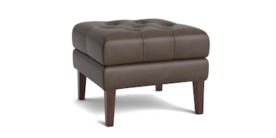 Danbury Leather Ottoman