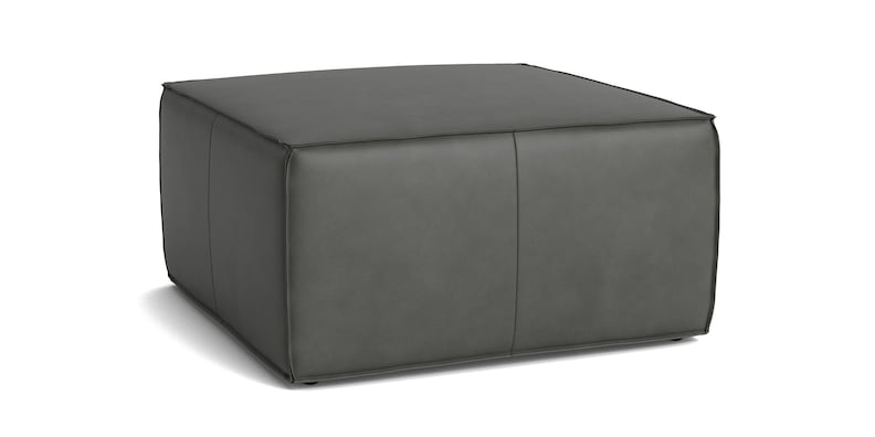 Leather Square Ottoman image number 0