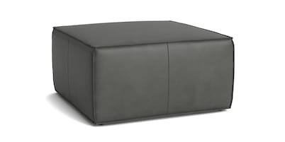 Rhonda Square Leather Ottoman