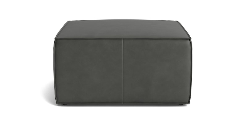 Leather Square Ottoman image number 4