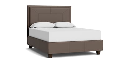 Manhattan Leather Upholstered Storage Bed