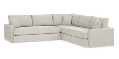 Allure Track Arm Bench Seat L-Shaped Sectional