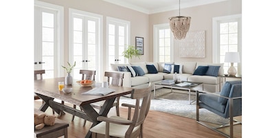 Beckham Thin Track Arm Modular L-Shaped Sectional