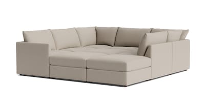 Beckham Thin Track Arm Modular Pit Sectional
