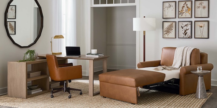 Lthr Round Twin Bench Sleeper image number 2