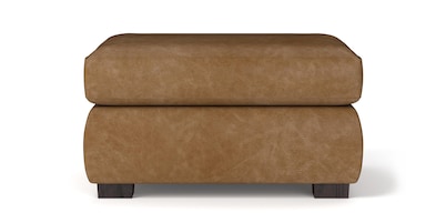 Jamestown Leather Ottoman