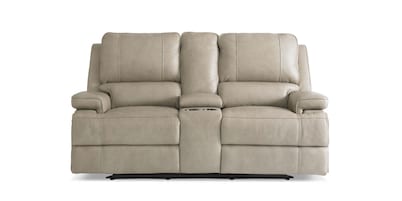 Parsons Leather Power Reclining Loveseat with Center Console