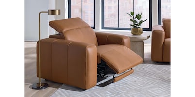 Airy Leather Zero Gravity Power Wall Recliner