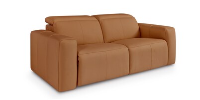 Airy Leather Power Reclining Loveseat