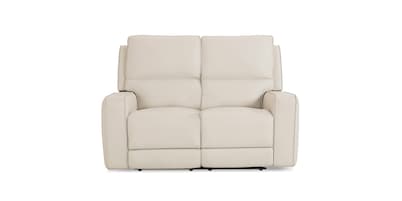 Raymond Leather Power Reclining Loveseat