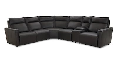 Chauncey Leather Power Reclining Sectional