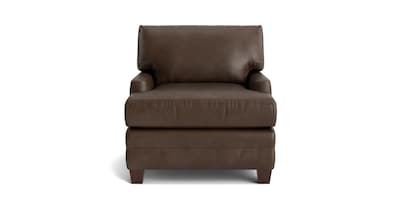 Carolina Leather Track Arm Accent Chair