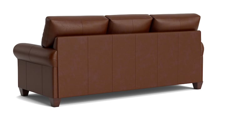 Carolina Leather Sock Arm Sofa image number 4