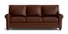 Carolina Leather Sock Arm Sofa