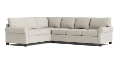 Carolina Roll Arm L-Shaped Sectional