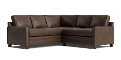Carolina Leather Track Arm L-Shaped Sectional