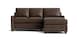 Leather Thin Track R Chaise Sectional
