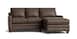Leather Thin Track R Chaise Sectional