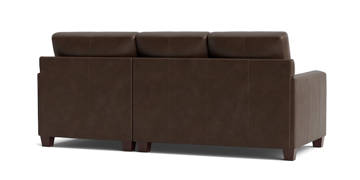 Leather Thin Track R Chaise Sectional image number 3