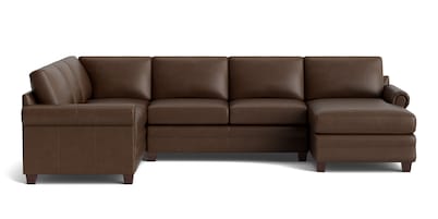 Carolina Leather Panel Arm U-Shaped Sectional