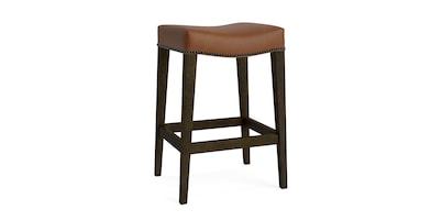 Vail Leather Saddle Counter Stool