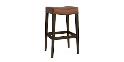 Vail Leather Saddle Bar Stool