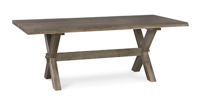 Crossbuck Live Edge Rectangle Dining Table