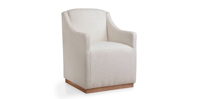 Banks Upholstered Dining Armchair with Casters