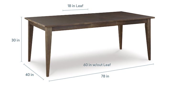 Maple Rectangle Leaf Table image number 3