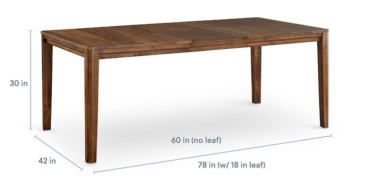60" Maple One Leaf Table Sable image number 4