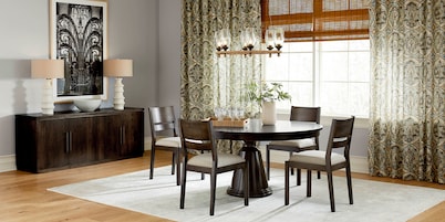 Origins Nichols Round Dining Table with Leaf