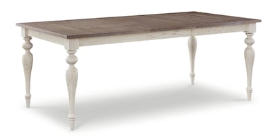 Amelia Oak Rectangle Dining Table with Leaf