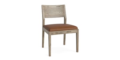 Myers Dining Side Chair with Leather Upholstered Seat