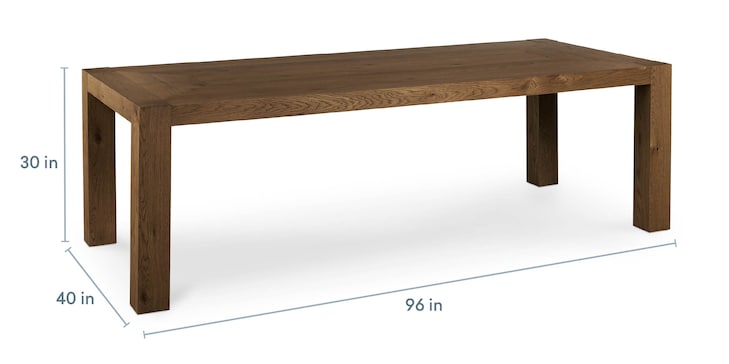 96" Rectangular Dining Table image number 4