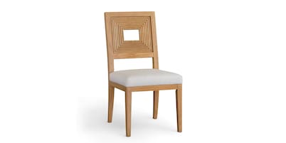 Newbury Open Back Side Chair with Upholstered Seat