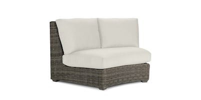 Oasis Curved Outdoor Wicker Loveseat