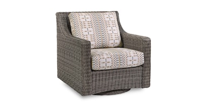 Oasis Outdoor Wicker Swivel Chair