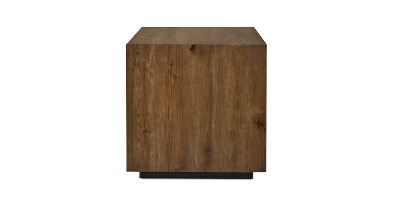 Oak Square End Table image number 3