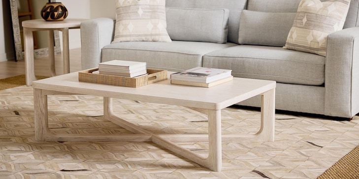 Oak Rectangular Cocktail Table image number 1