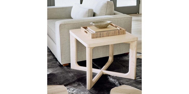 Oak Square End Table image number 1