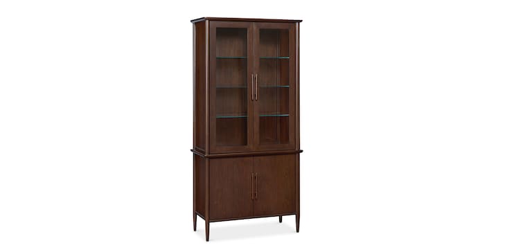 40" Glass-Wood Storage Cabinet image number 0