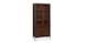 40" Glass-Wood Storage Cabinet