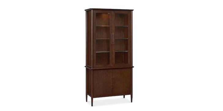 40" Glass-Wood Storage Cabinet image number 1