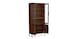 40" Glass-Wood Storage Cabinet