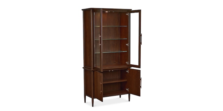 40" Glass-Wood Storage Cabinet image number 2