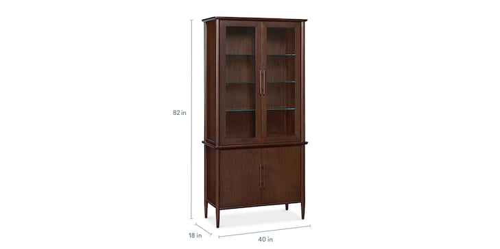 40" Glass-Wood Storage Cabinet image number 4