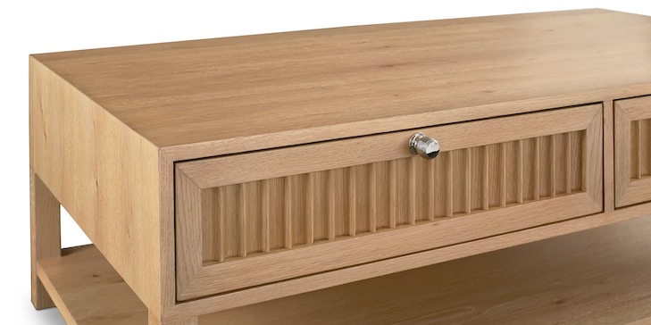 Ribbed Drawer 50" Cocktail image number 3