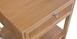 Ribbed Drawer End Table